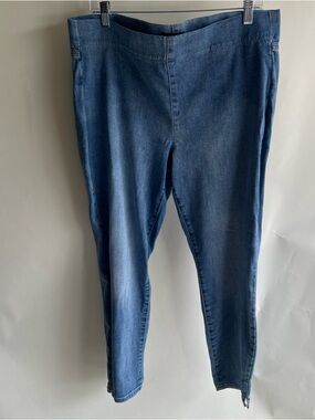 NYDJ Sz 14W Jeans Women’s Blue Lift Tuck Technology Pull On Stretch